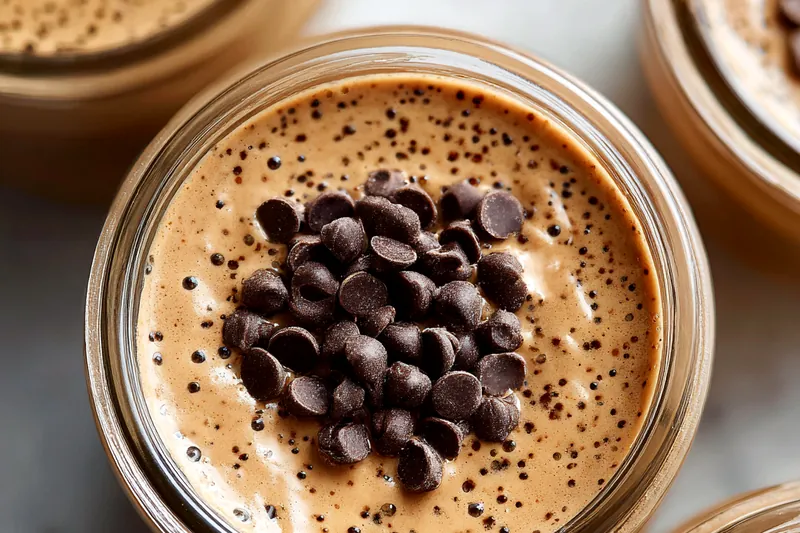 Fresh ingredients for Creamy Coffee Chia Delight