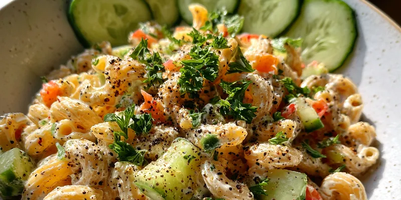 Creamy Cucumber Pasta Delight