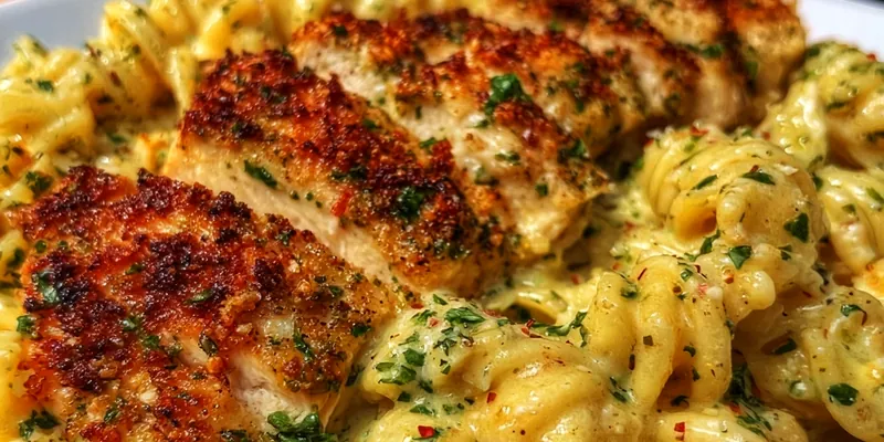 Creamy Garlic Parmesan Chicken Pasta