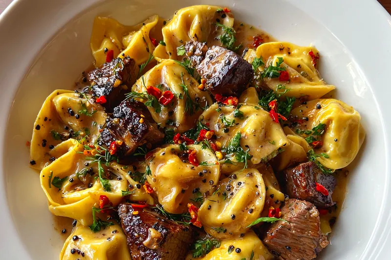 Fresh ingredients for Creamy Herb Pasta Delight including pasta, herbs, and tomatoes.
