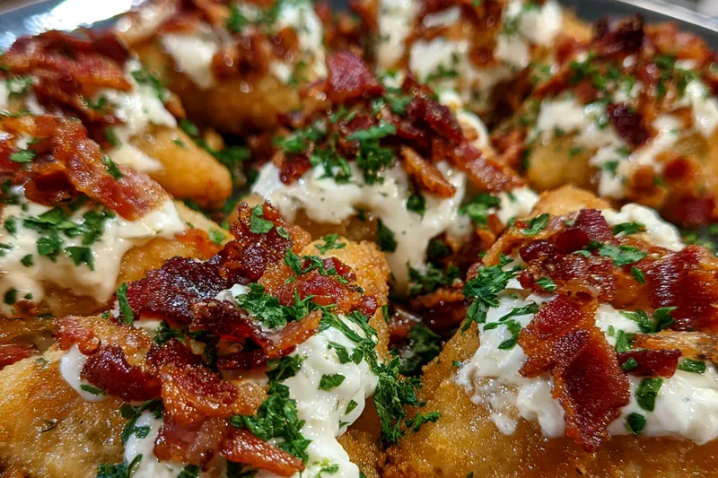 Cooking process for Crispy Bacon Cheese Bites