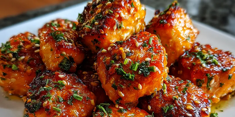 Crispy Bang Bang Salmon Bites