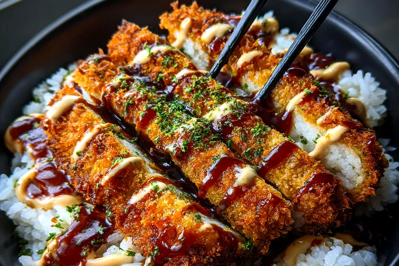 Cooking process for Crispy Breaded Cutlet Bowl