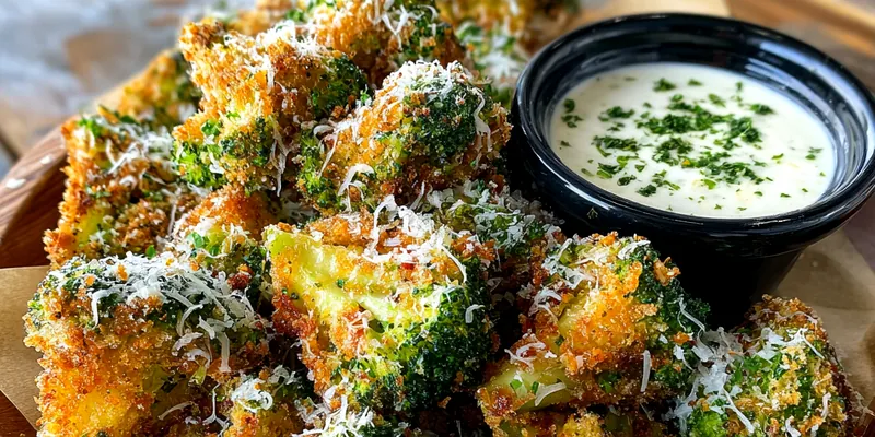 Crispy Broccoli Cheddar Bites