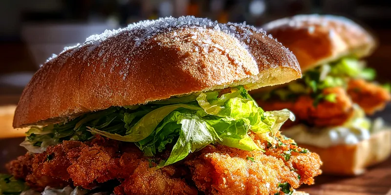 Crispy Chicken Caesar Sandwich