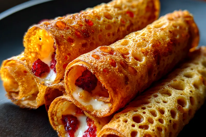 Cooking process for Crispy Fruit Filled Pastries