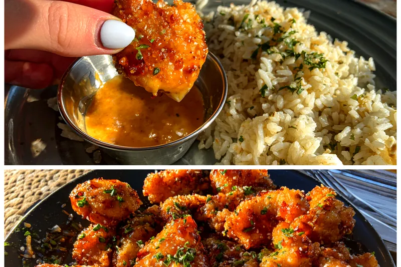 Cooking process for Crispy Glazed Chicken Tenders