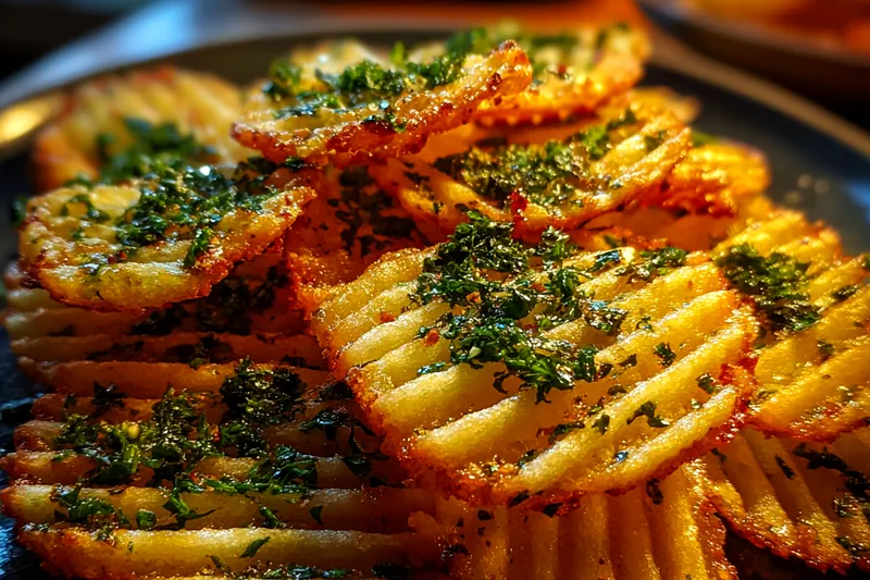 Fresh ingredients for Crispy Herb Potato Slices