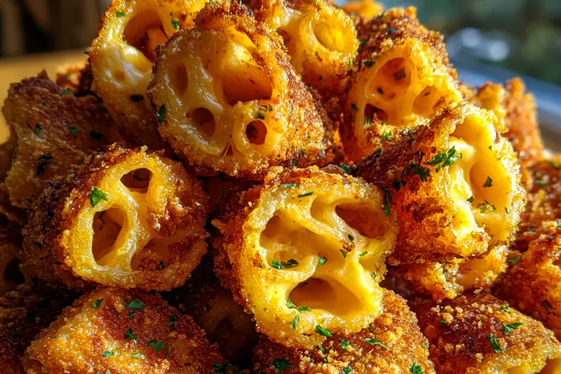 Fresh ingredients for Crispy Mac Cheese Bites