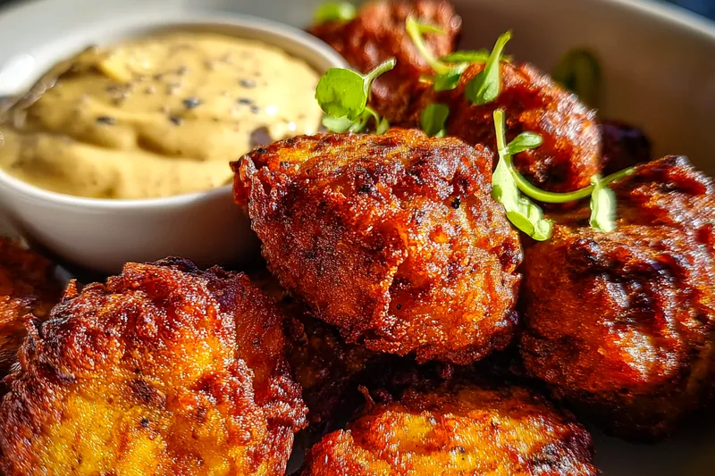 Fresh ingredients for Crispy Sweet Potato Bites