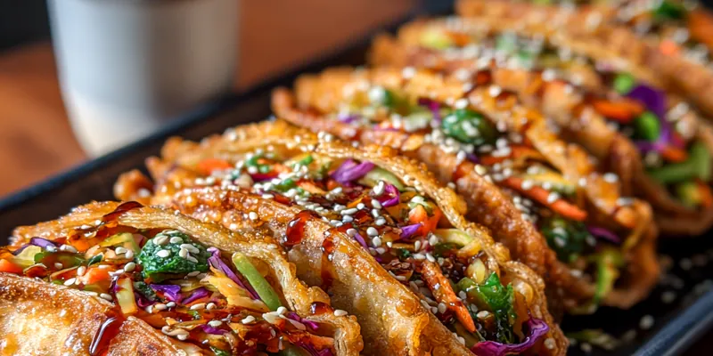 Crispy Teriyaki Chicken Wontons