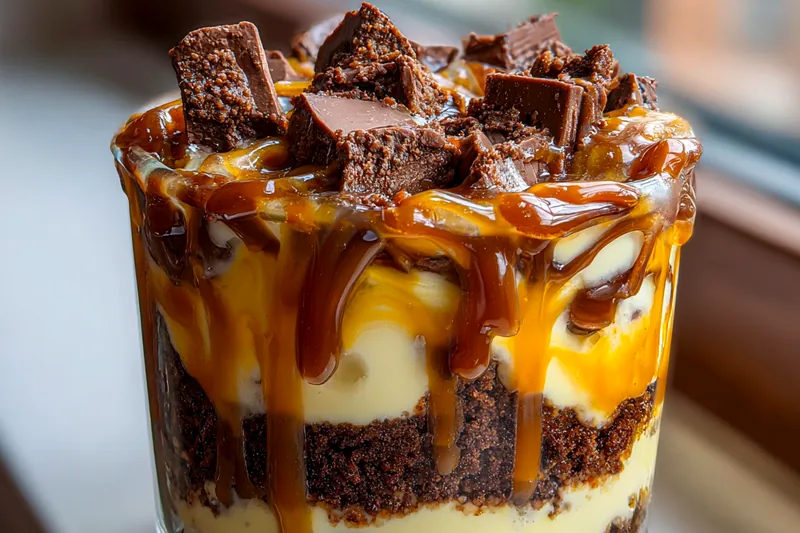 Fresh ingredients for Decadent Brownie Cheesecake Delight