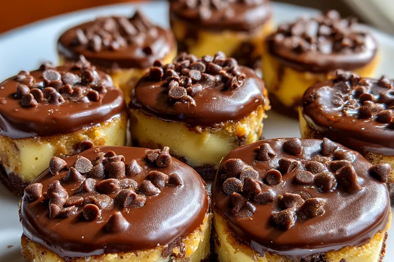 A vibrant display of fresh ingredients for Decadent Brownie Cookie Bites, including flour, cocoa powder, and chocolate chips.