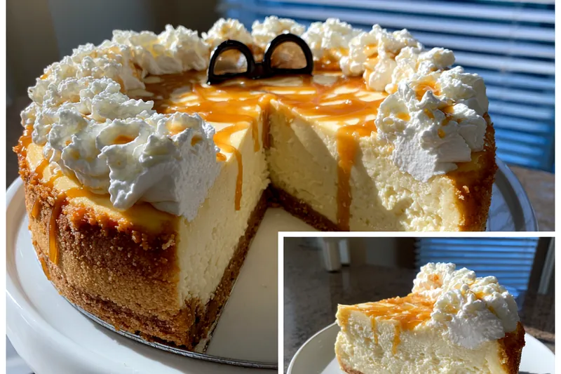 Cooking process for Decadent Caramel Cheesecake