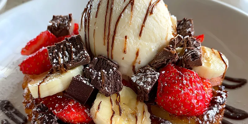 Delicious Decadent Chocolate Banana Delight served on a plate