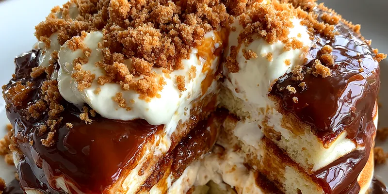 Decadent Chocolate Pancake Stack