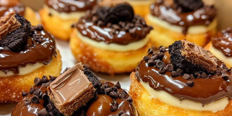 Delicious Decadent Chocolate Pastry Collection served on a plate