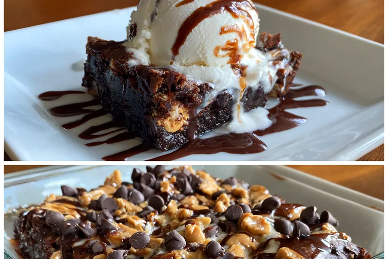 Cooking process for Decadent Chocolate Peanut Butter Dessert