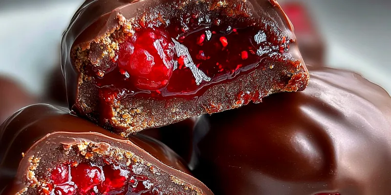 Delicious Decadent Raspberry Chocolate Treats served on a plate