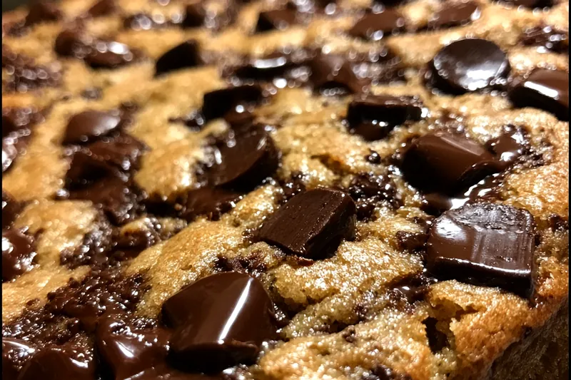 Ingredients for chocolate chip cookie cake on a countertop