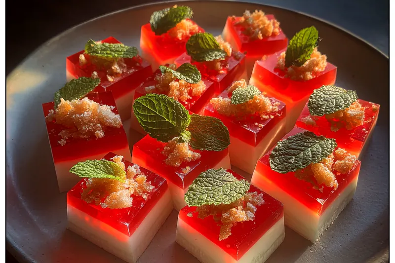 Fresh ingredients for Festive Candy Gelatin Treats