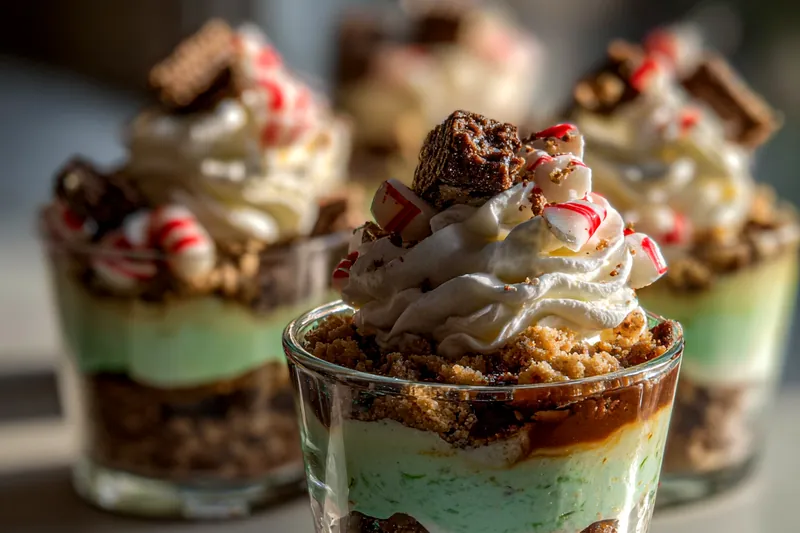 Cooking process for Festive Cookie Layered Dessert