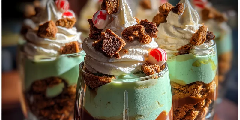 Delicious Festive Cookie Layered Dessert served on a plate