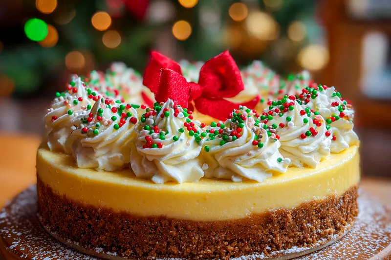 Fresh ingredients for Festive Holiday Cheesecake