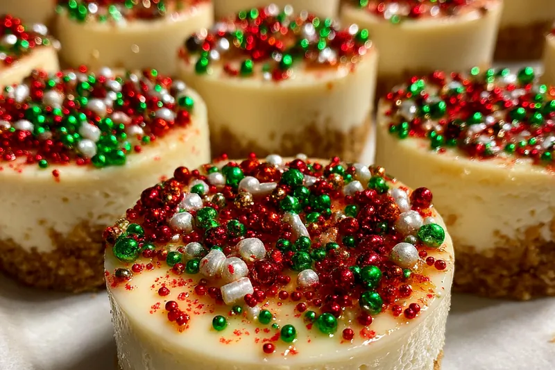 Fresh ingredients for Festive Mini Cheesecake Bites