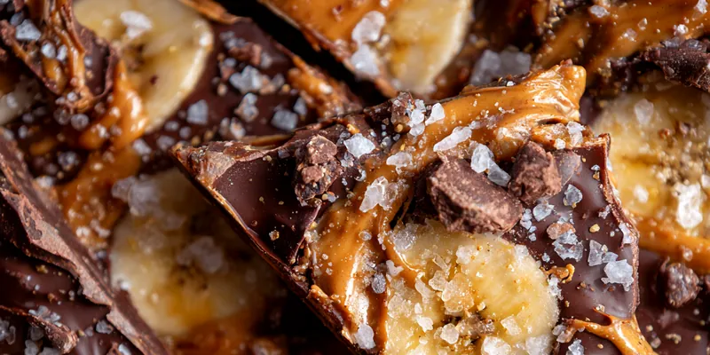 Golden-brown flaky puff pastry hand pies with visible buttery layers, dusted with coarse sugar crystals, arranged on a marble surface with fruit filling visible through vents