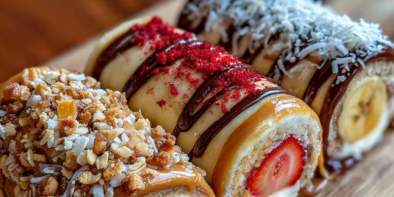 Fruity Nutty Sushi Rolls