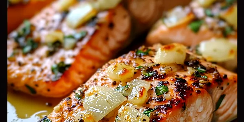 Garlic Butter Baked Salmon