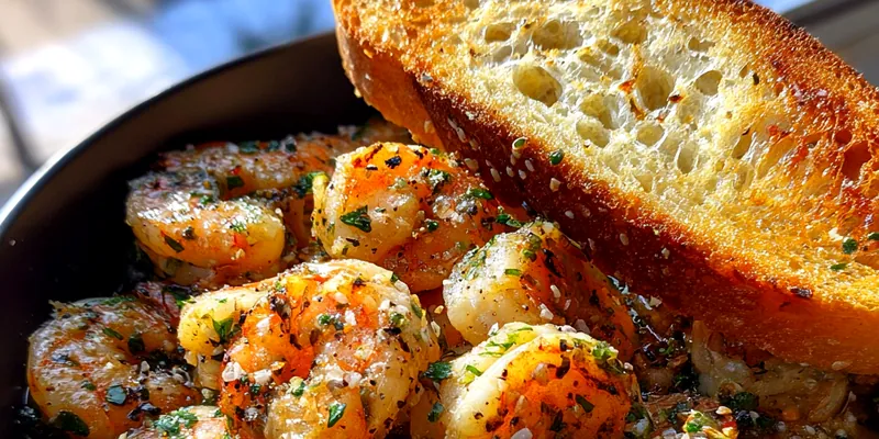 Delicious Garlic Herb Shrimp Delight served on a plate