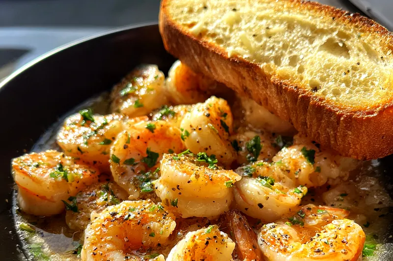 Fresh ingredients for Garlic Herb Shrimp Delight