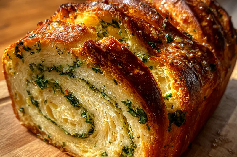 Fresh ingredients for Garlic Herb Swirl Bread