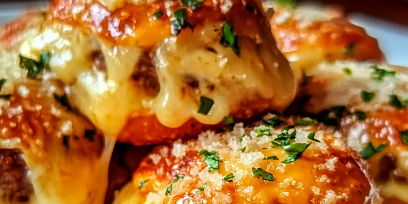 Garlic Parmesan Cheeseburger Bombs