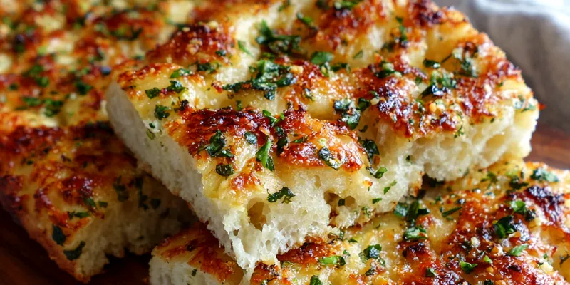 Garlic Parmesan Focaccia Bread