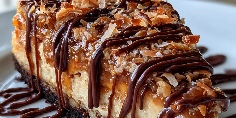 Decadent German Chocolate Cheesecake