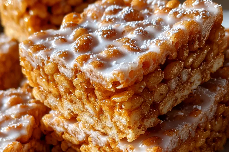 Cooking process for Gingerbread Rice Krispie Treats