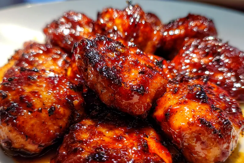 Fresh ingredients for Glazed Grilled Chicken Bites