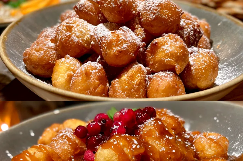 Fresh ingredients for Golden Bites with Sweet Drizzle