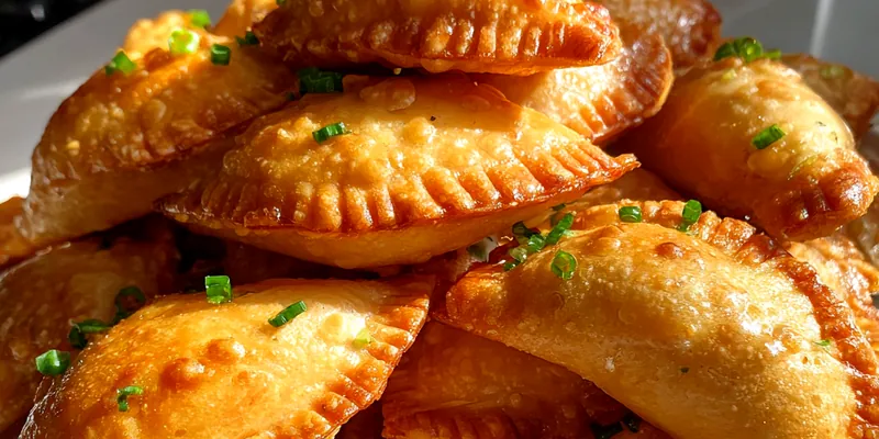 Delicious Golden Fried Crab Triangles served on a plate