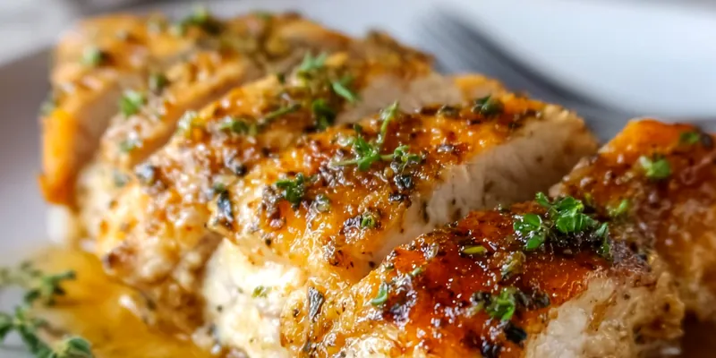 Golden Garlic Butter Chicken Breast with Fresh Herbs