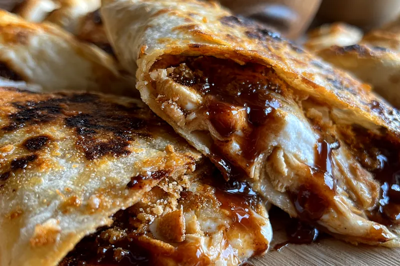 Cooking process for Gooey Chocolate Tortilla Delight