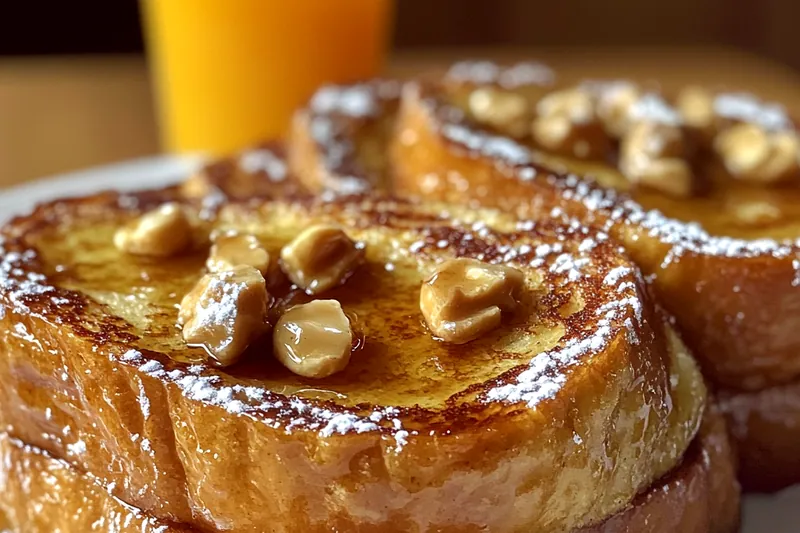 Ingredients for Sweet Hawaiian French Toast including bread, eggs, coconut milk, pineapple, and coconut.