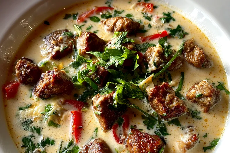 Fresh ingredients for Hearty Philly Steak Soup