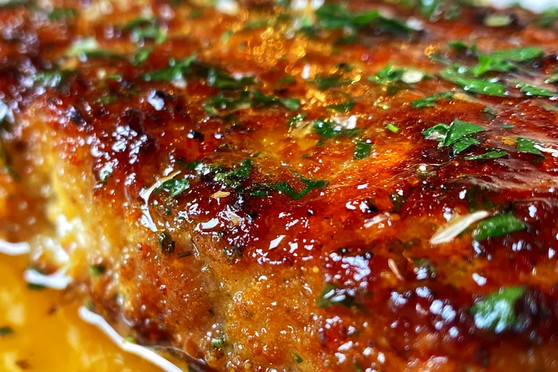 Cooking process for Herb Butter Baked Chicken