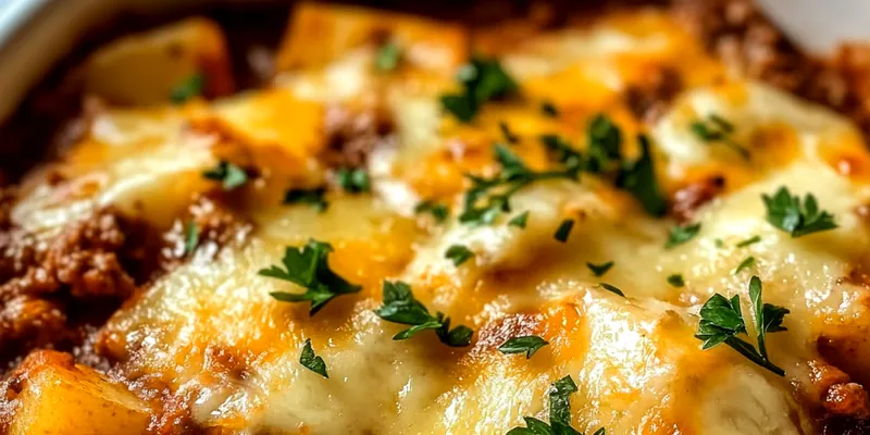 Hobo Casserole with Ground Beef &amp; Potatoes