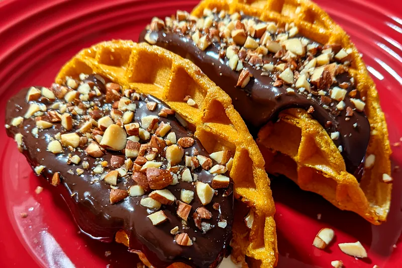 Fresh ingredients for Homemade Chocolate Ice Cream Tacos