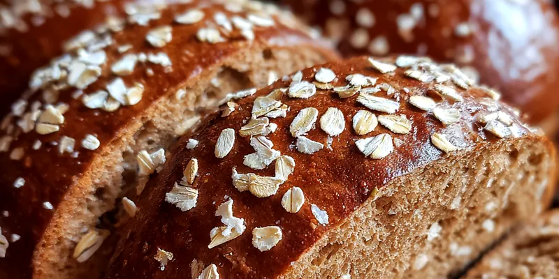Homemade Oat Topped Bread